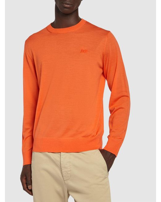 Suéter de lana DSquared² de hombre de color Orange