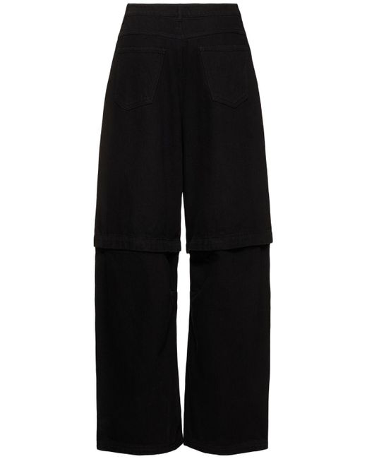 adidas Originals Adibreak Denim Two-In-One Pants in Black | Lyst