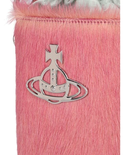 Borsa a secchiello daisy in cavallino di Vivienne Westwood in Pink
