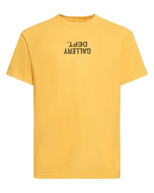 GALLERY DEPT. Logo-t-shirt "fuck Up" in Yellow für Herren