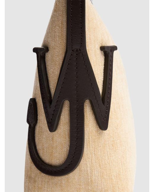 J.W. Anderson Natural Damen Schultertasche Aus Canvas „Mini Anchor Hobo“