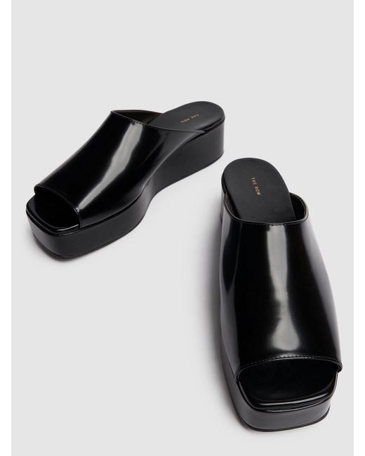 The Row Black Damen 20Mm Hohe Absätze Aus Lackleder „Emi“