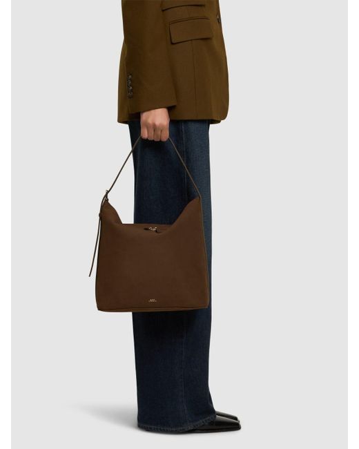 A.P.C. Sac Vera ヌバックトートバッグ Brown