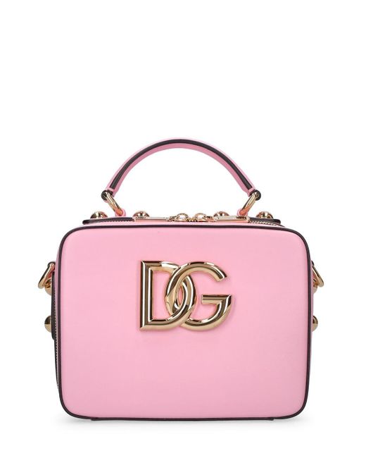 Dolce & Gabbana Dg-tasche Aus Leder Und Canvas in Pink Damen Taschen Taschen-Accessoires 