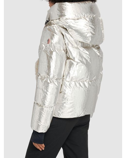 Moncler White Trevelin Tech Down Jacket