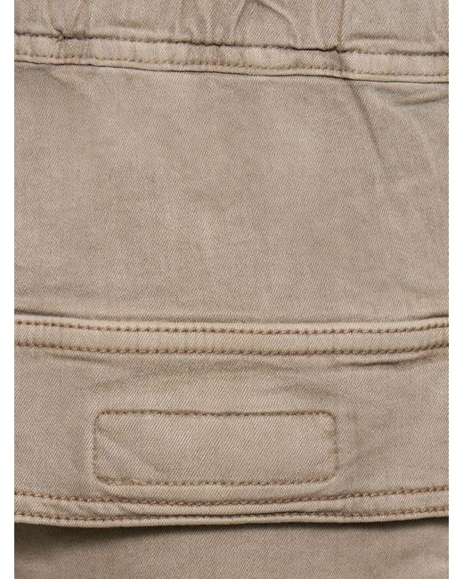 Rick Owens Natural Pusher Cotton Denim Pants for men