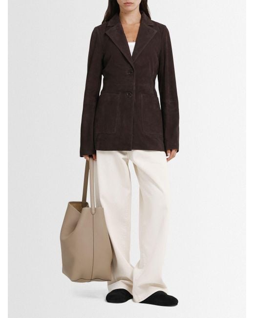 Rohe Black Damen Blazer Aus Wildleder