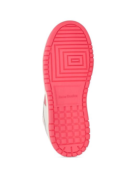 Sneakers low top 08sthlm in pelle di Acne in Pink
