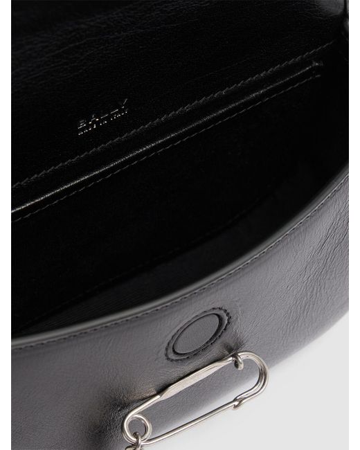 Bally Black Damen Schultertasche Aus Leder „Sw Beckett“