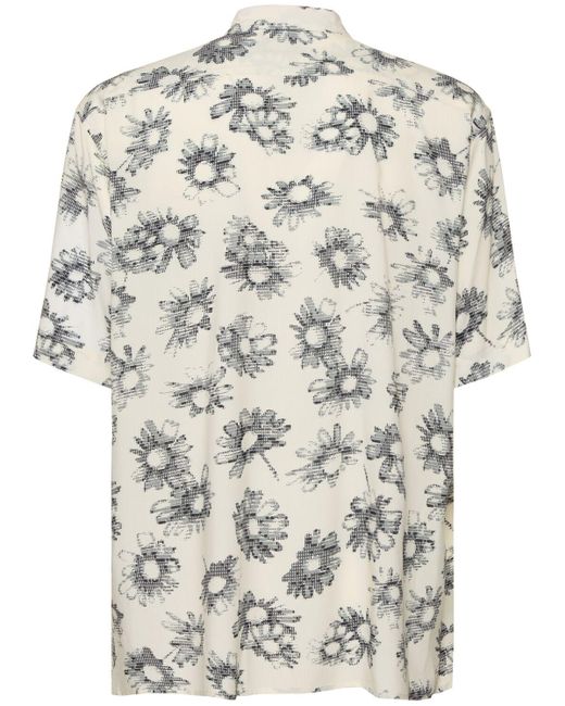 メンズ Magliano Matrix プリントビスコースボーリングシャツ Gray