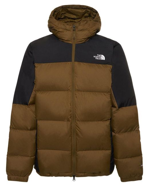 The North Face Diablo Hooded Down Jacket in Green for Men Lyst UK