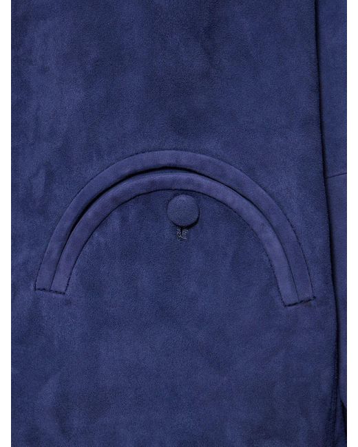 Blazé Milano Blue Viva Marino Cleo Leather Bomber Jacket