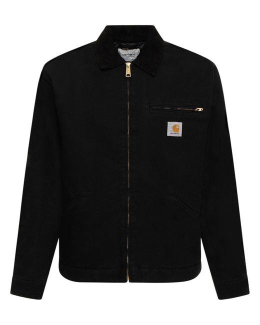 Carhartt WIP Black Og Detroit Cotton Zip Jacket for men