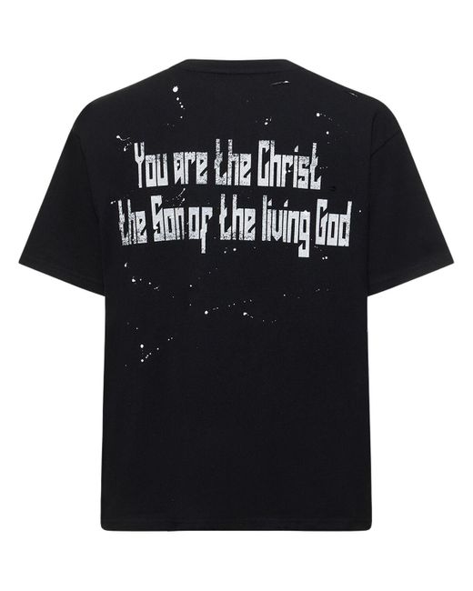 T-shirt in cotone con stampa di Someit in Black da Uomo