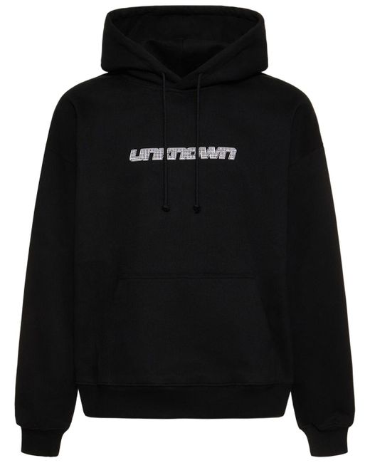 Unknown Black Iced Out Style dagger Hoodie for men
