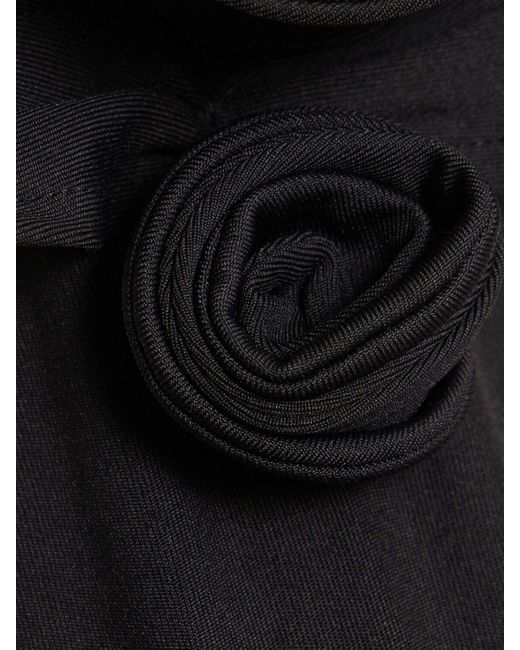 Mujer Bañador Entero De Jersey Con Flores Coperni de color Black