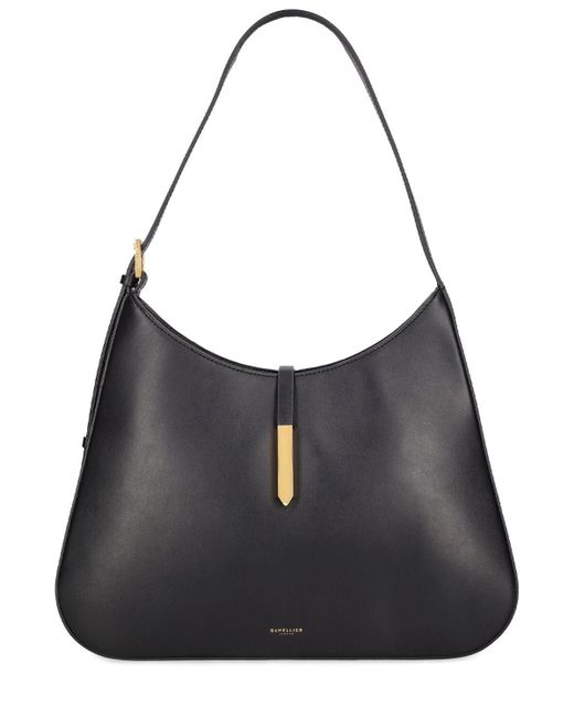 DeMellier London Black Large Tokyo Smooth Leather Shoulder Bag