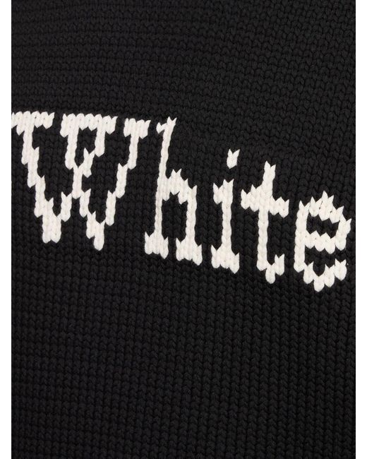 Off-White c/o Virgil Abloh Black Big Bookish Chunky Knit Sweater for men