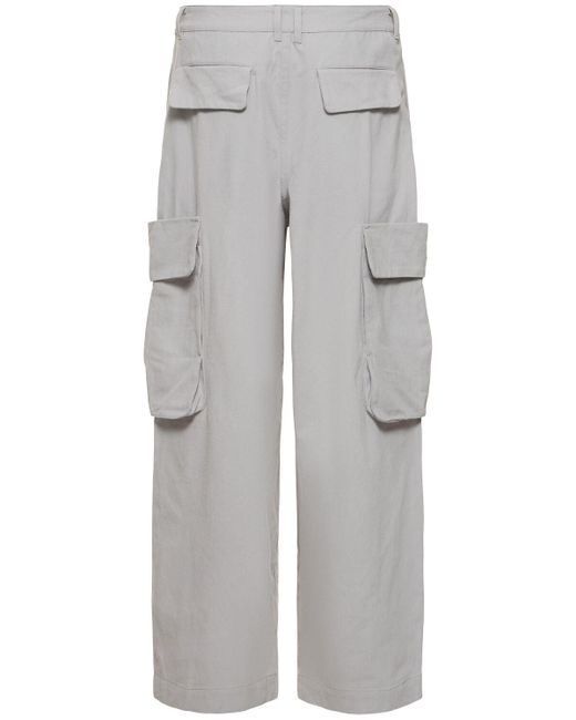 Honor The Gift Gray A-spring Wide Leg Cargo Pants for men
