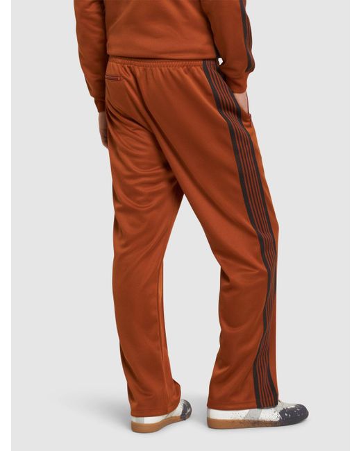 Pantaloni in poly con logo di Needles in Brown da Uomo