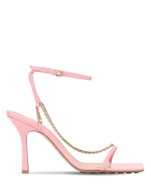 bottega veneta pink sandals