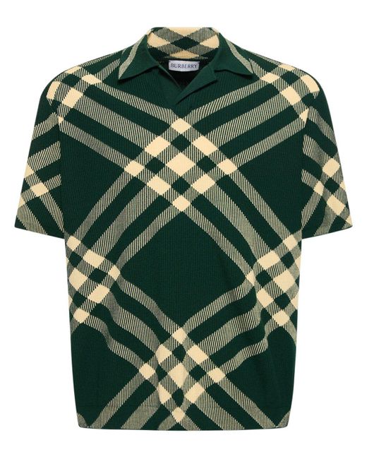 Burberry Polohemd aus einem Wollgemisch in Green für Herren