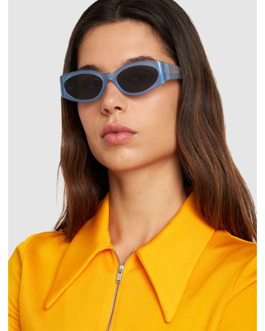 Jacquemus Blue Les Lunettes Ovalo Sunglasses