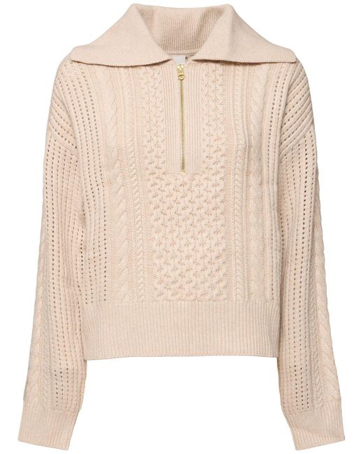 Varley Camello リラックスケーブルニットセーター Natural