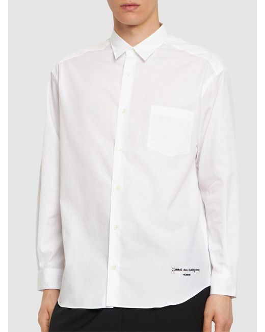 メンズ Comme des Garçons コットンシャツ White