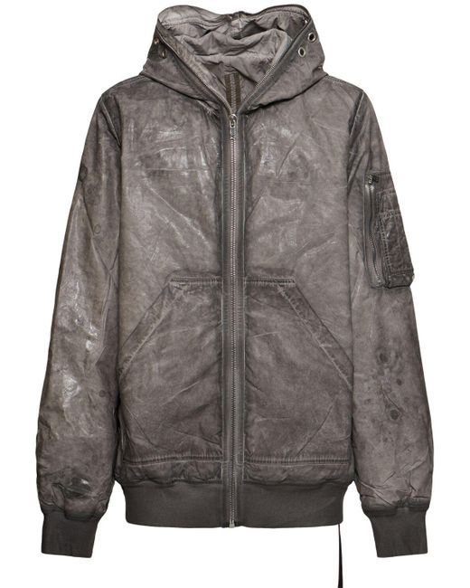 メンズ Rick Owens ギンプ フライト ボンバージャケット Gray