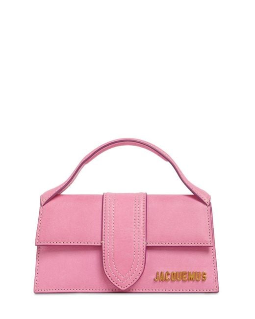 Jacquemus Pink Le Bambino Suede Bag