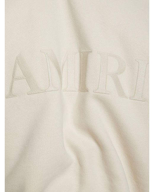 Felpa oversize con cappuccio di Amiri in Natural da Uomo