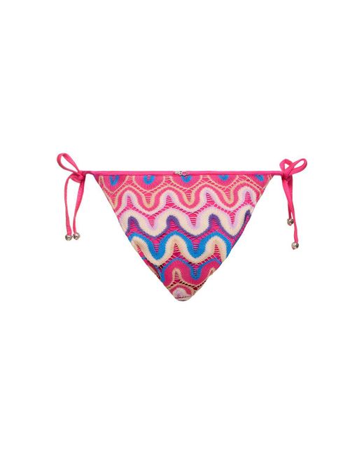 PATBO Pink Crochet Bikini Bottom