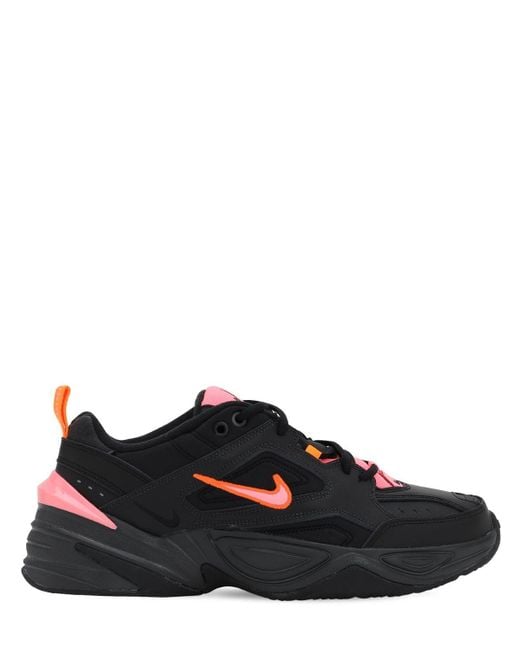 nike tekno black and pink