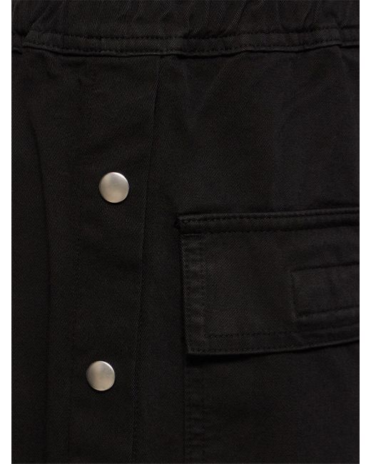 Pantalones de algodón Rick Owens de hombre de color Black