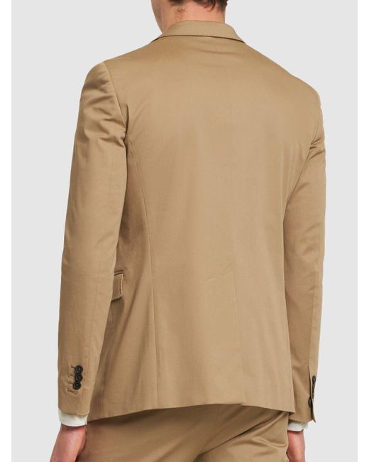 DSquared² Natural Berlin Fit Single Breasted Cotton Suit for men