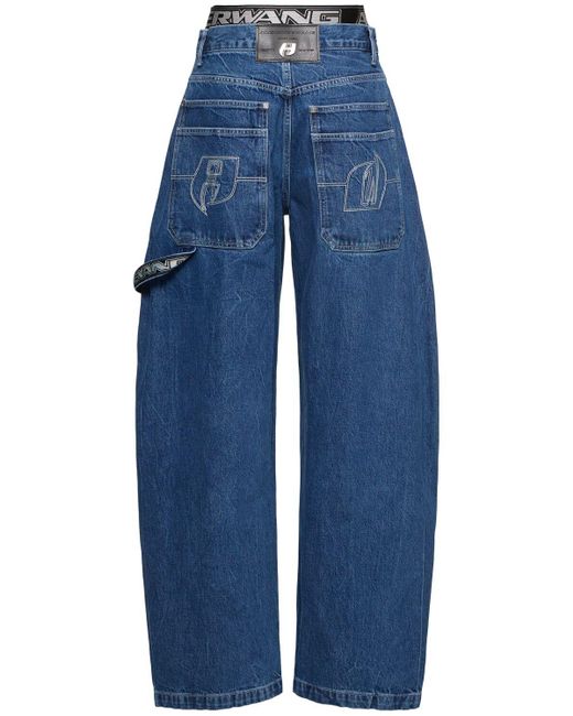 Alexander Wang ロゴバギージーンズ Blue