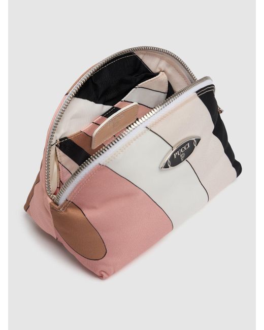 Emilio Pucci Pink Small Nylon Cosmetic Bag
