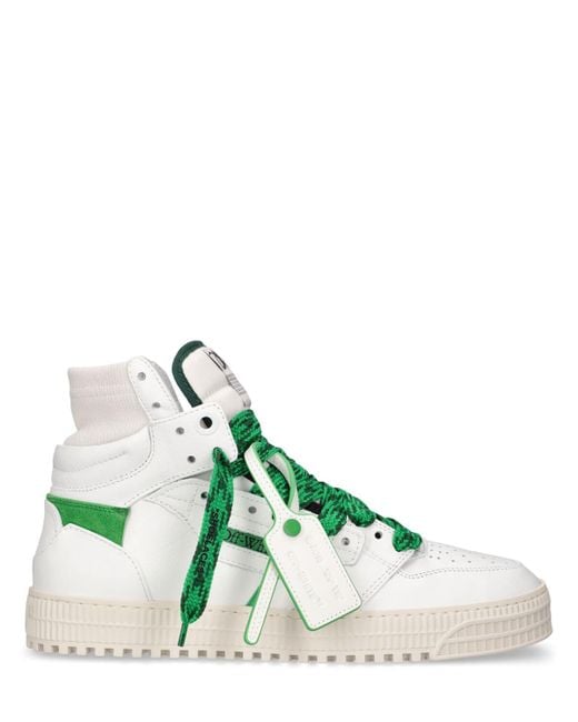 Sneakers altas off court 3.0 de piel Off-White c/o Virgil Abloh de hombre de color Green