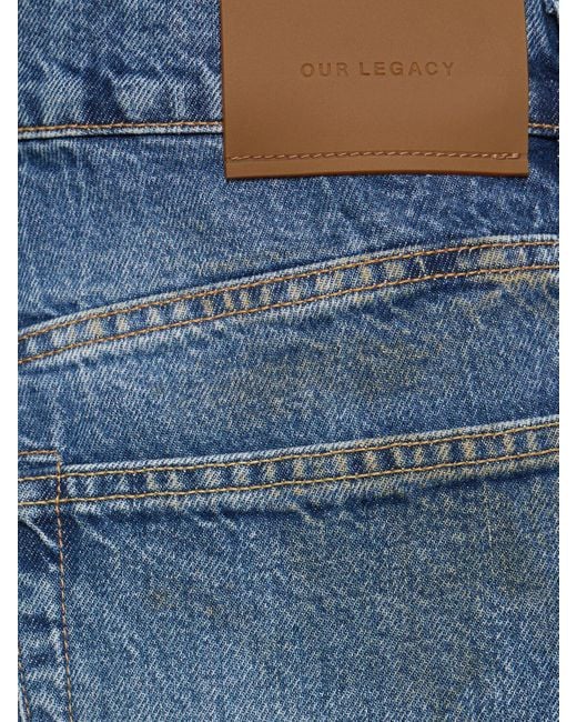 Our Legacy Herren Jeans Aus Baumwolltwill „Third Cut“ in Blue für Herren