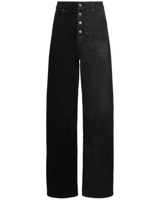 MM6 by Maison Martin Margiela Black Gerade Denim-jeans