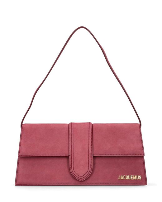 Jacquemus Purple Le Bambino Long Leather Shoulder Bag