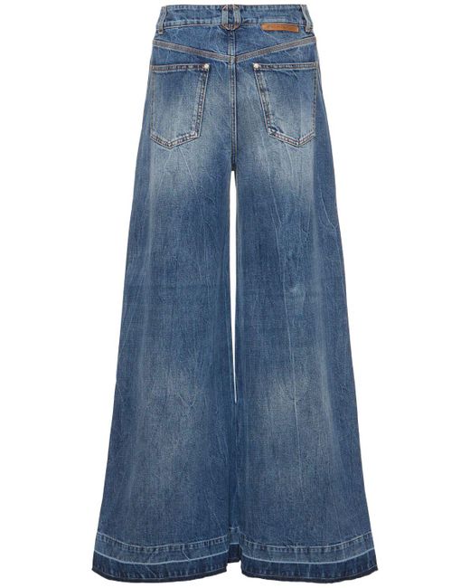 Stella McCartney Blue Weite Jeans Aus Denim