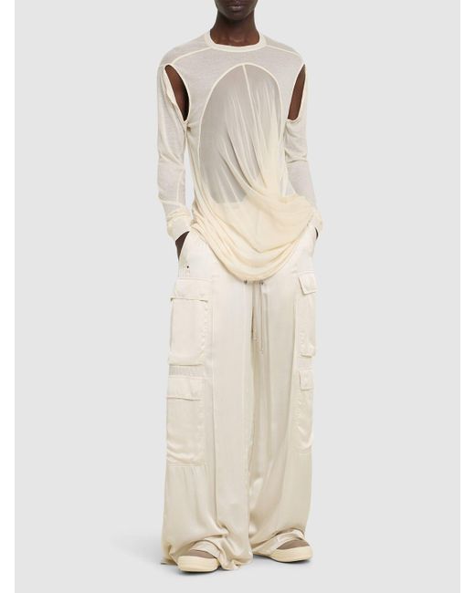 メンズ Rick Owens カーゴベラパンツ Natural