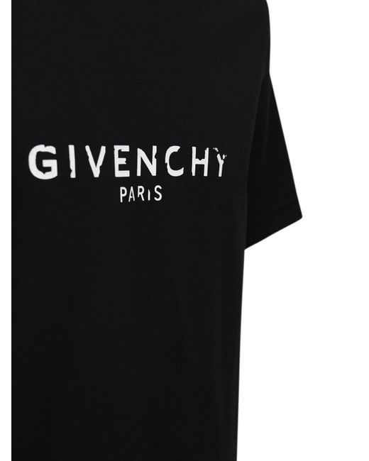 Givenchy Cotton Paris Vintage Oversized T-shirt in Black for Men - Save ...