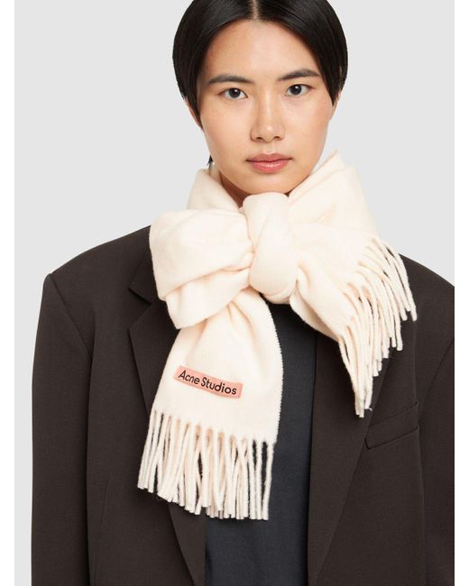 Acne Natural Canada Wool Scarf