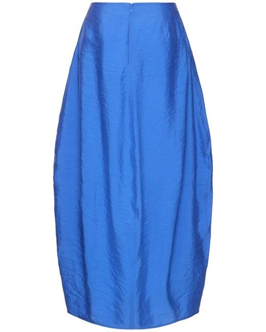 【関税込み】TOTEME ブルー パラシュート マキシスカート TOTEME パラシュート ロングスカート ブルー | Lyst