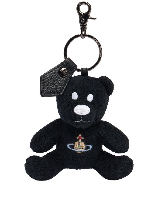 Vivienne Westwood Black Schlüsselanhänger Aus Baumwolle Mit Teddybär-motiv