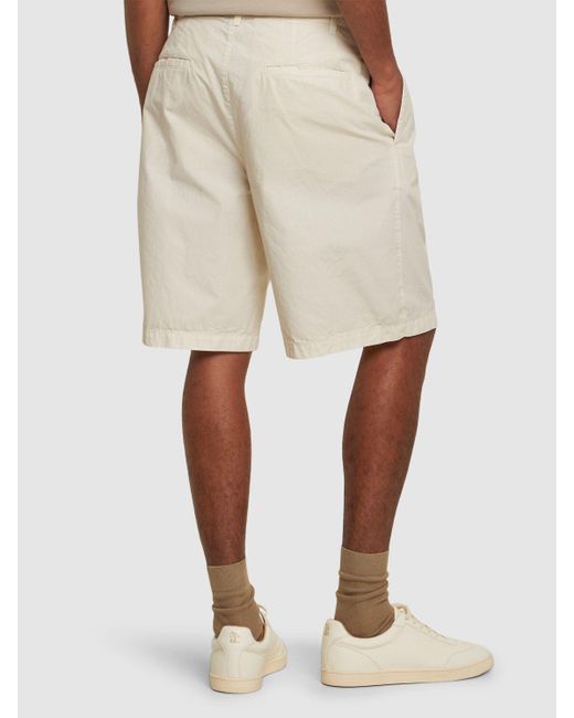 Aspesi Bermudashorts Aus Baumwollcanvas in White für Herren