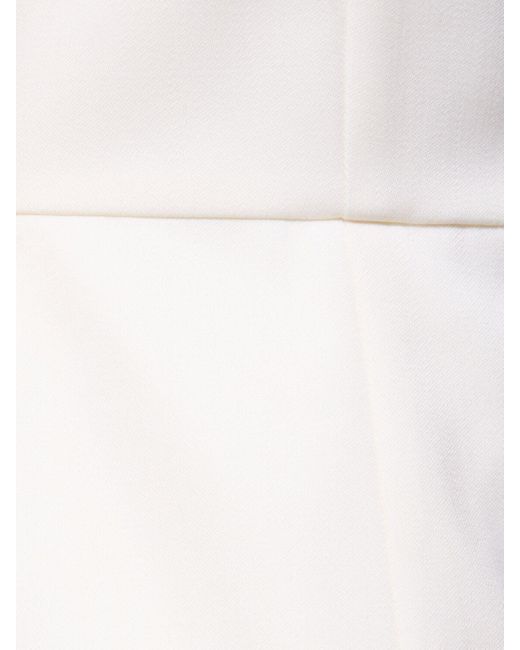Vestido cruzado de lana Alessandra Rich de color White